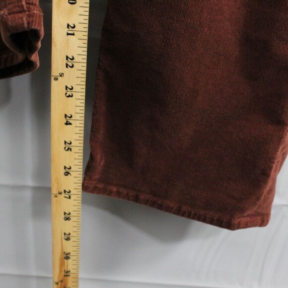 Mother Jeans Womens 33 The Mid Rise Rider Ankle Corduroy Hopscotch Brown Pockets - Picture 10 of 15